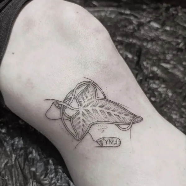 Leaf of Lorien Tattoo 3