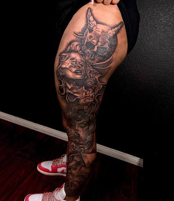 Leg Sleeve Tattoos A Step Ahead of Most Styles