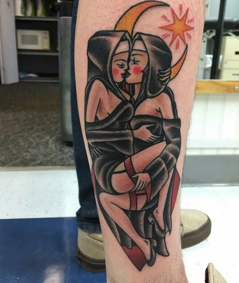 Lesbian Nuns Tattoo