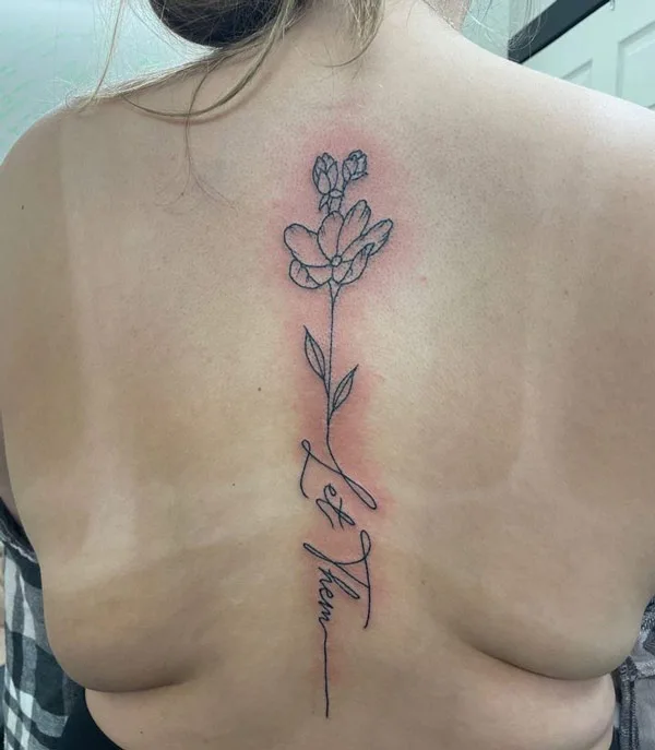 Let Them Spine Tattoo