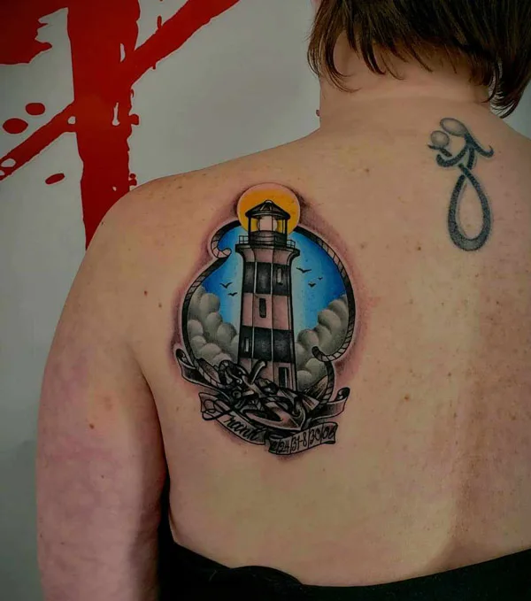 Lighthouse Memorial Tattoo 1