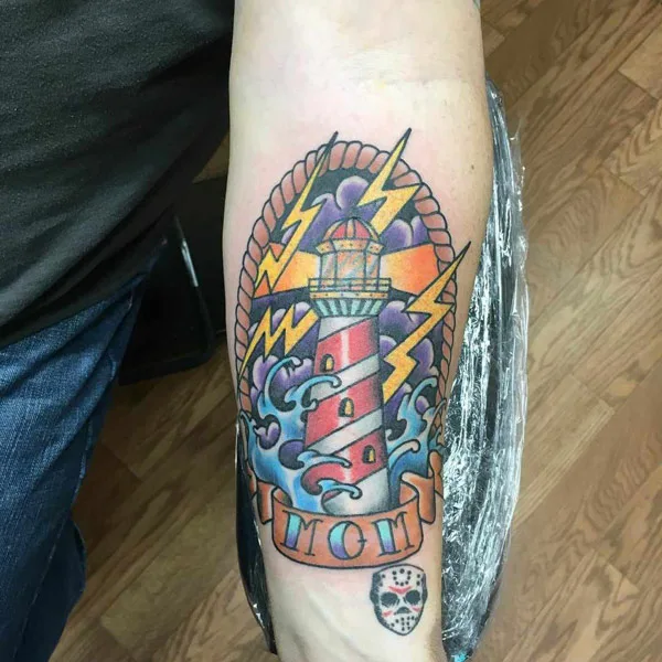 Lighthouse Memorial Tattoo 2
