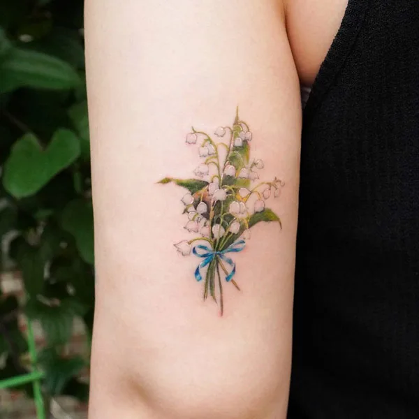 Lily of The Valley Forearm Tattoo 2