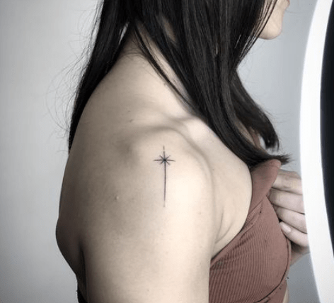 Line Ended With Star Tattoos with image Line Ended With Star Tattoos with image