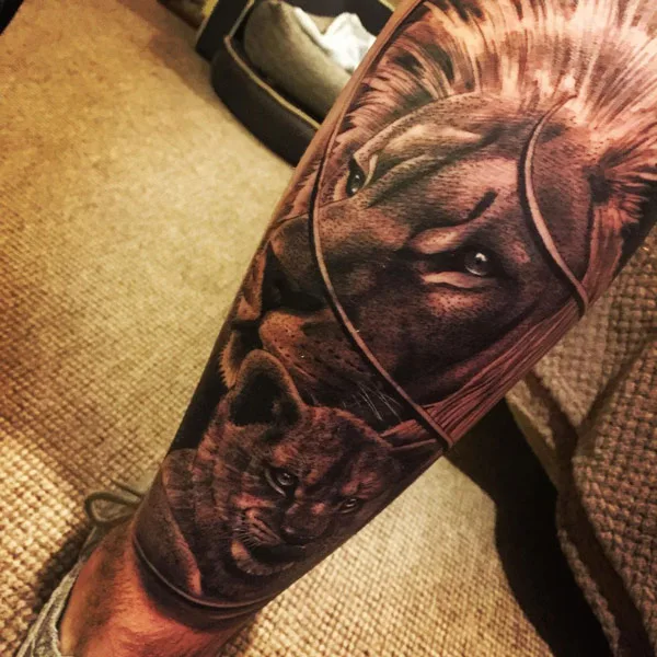 Lion Calf Tattoo