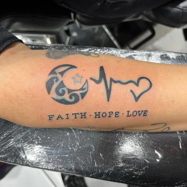 Love Hope Faith tattoo 2