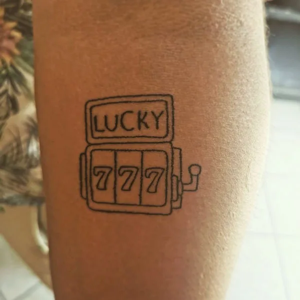 Lucky 777 tattoo