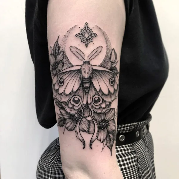 Luna Moth Tattoo 1