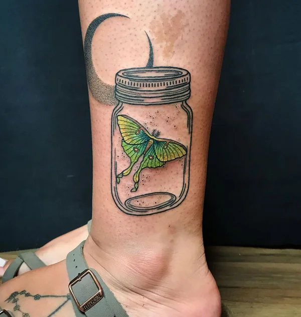 Luna Moth tattoo 10