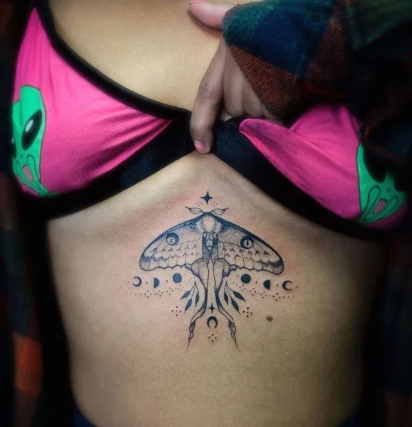 Luna Moth tattoo 18