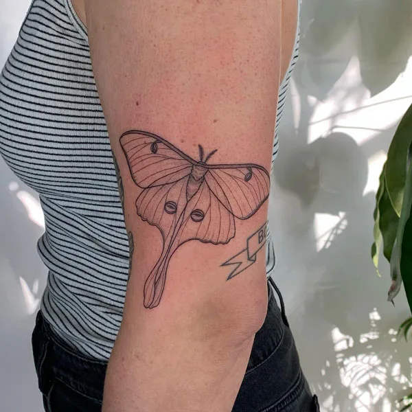 Luna Moth tattoo 22