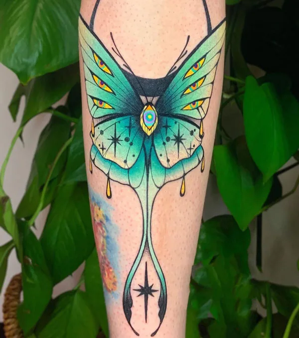 Luna Moth tattoo 24