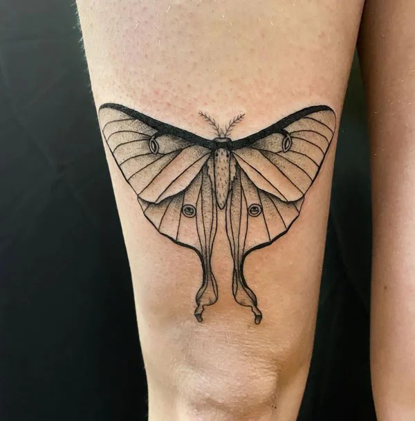 Luna Moth tattoo 37