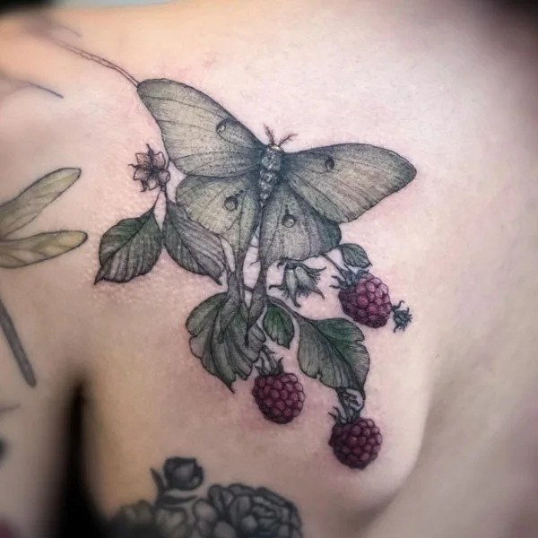 Luna Moth tattoo 47