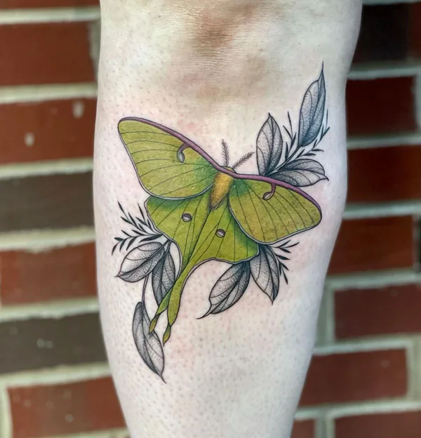 Luna Moth tattoo 48
