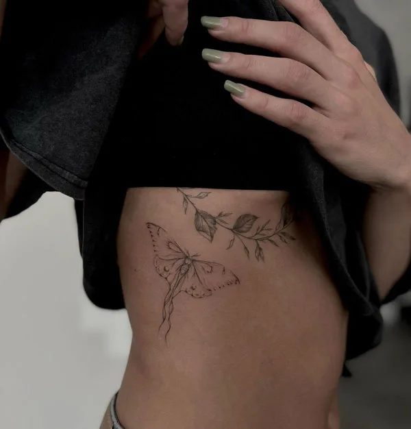 Luna Moth tattoo 49