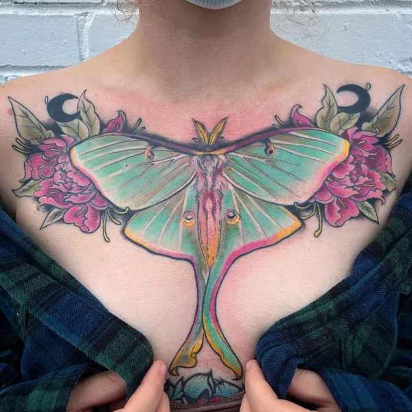 Luna Moth tattoo 51