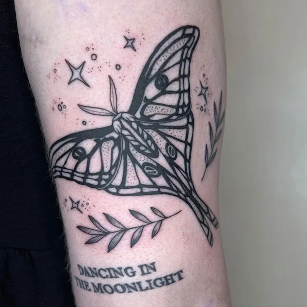 Luna Moth tattoo 52