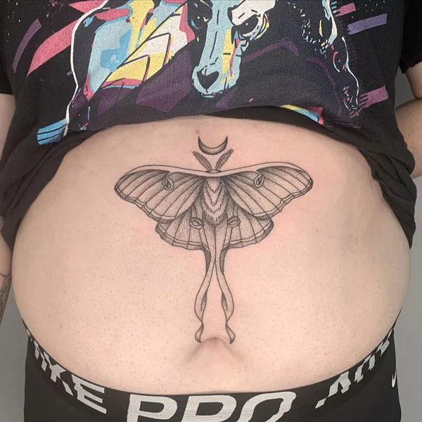Luna Moth tattoo 54