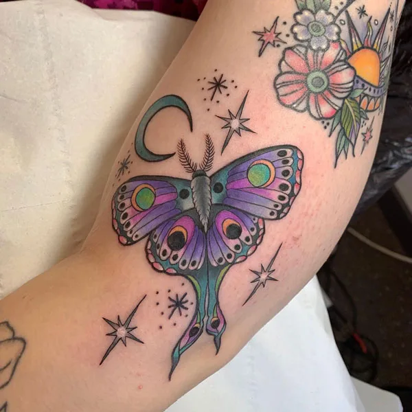 Luna Moth tattoo 56