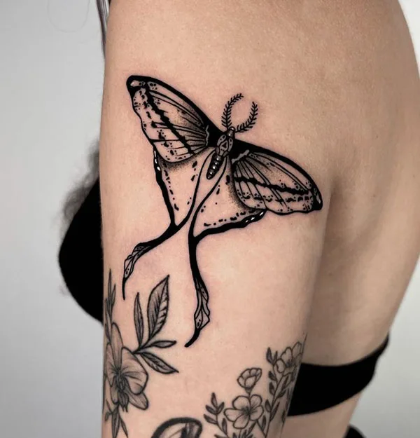 Luna Moth tattoo 60
