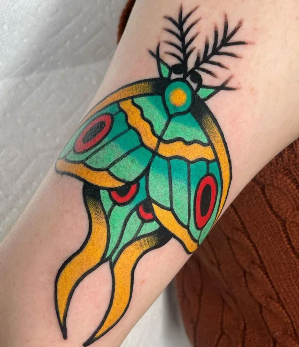 Luna Moth tattoo 61