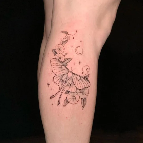 Luna Moth tattoo 64