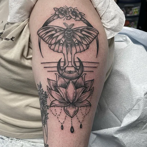 Luna Moth tattoo 68