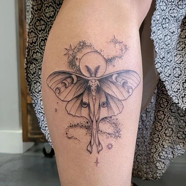 Luna Moth tattoo 70