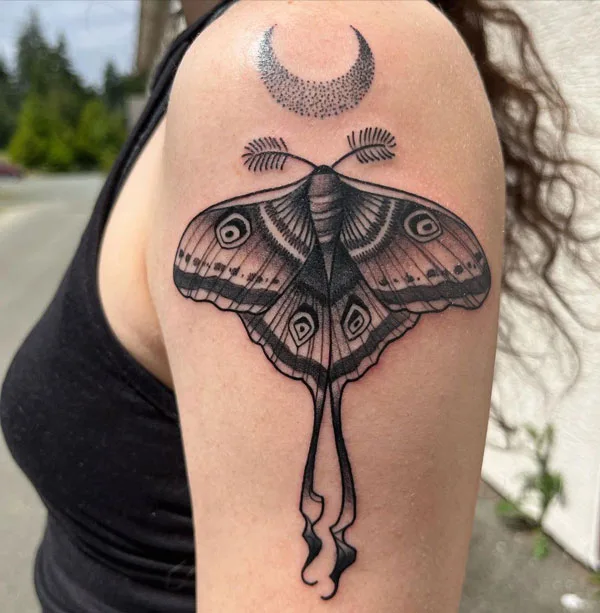 Luna Moth tattoo 77
