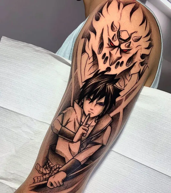 Madara sharingan tattoo