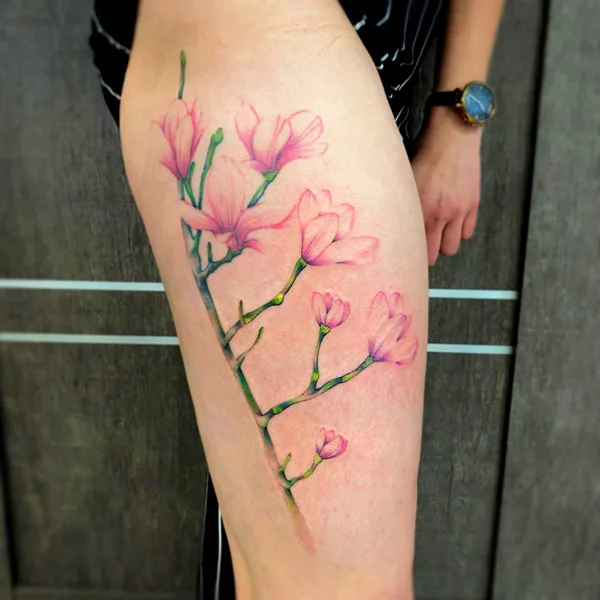 Magnolia Branch Tattoo