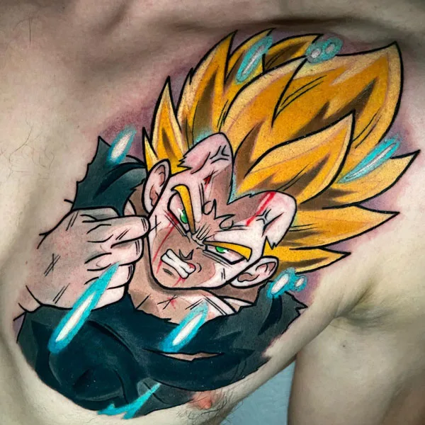 Majin Vegeta Tattoo