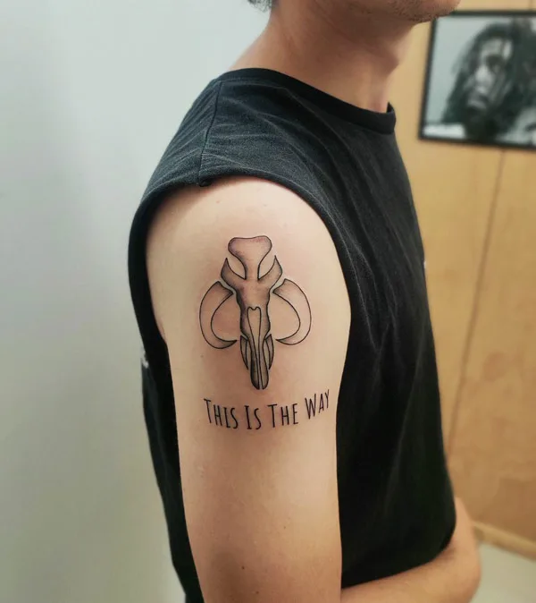 Mandalorian Symbol Tattoo 1