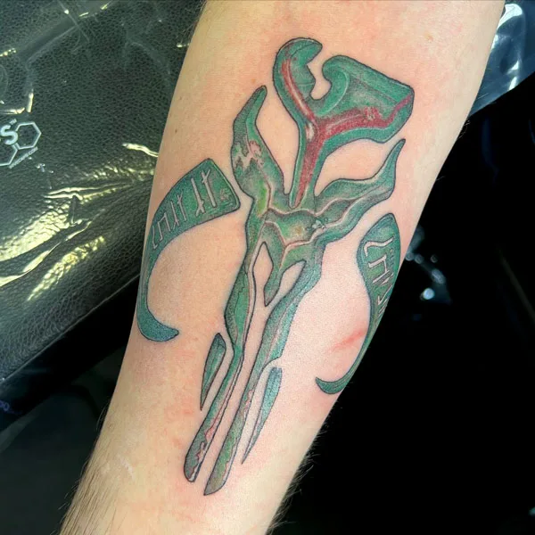 Mandalorian Symbol Tattoo 2