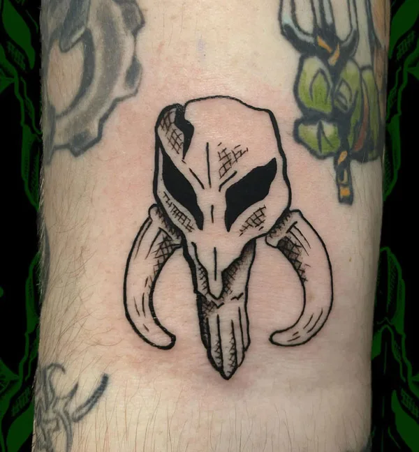 Mandalorian Symbol Tattoo 3