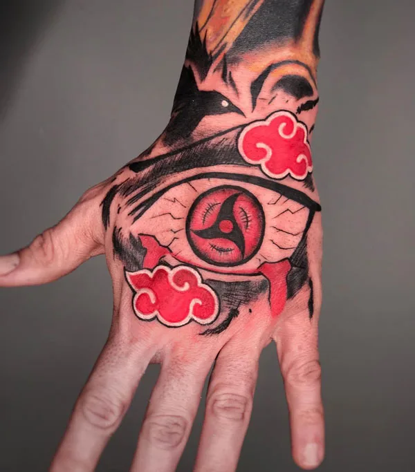 Mangekyou sharingan tattoo