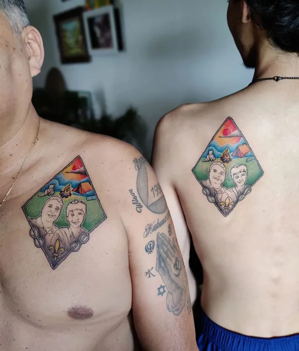 Matching Father Son Tattoo 2