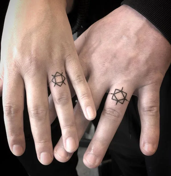 Matching Wedding Ring Tattoo 1