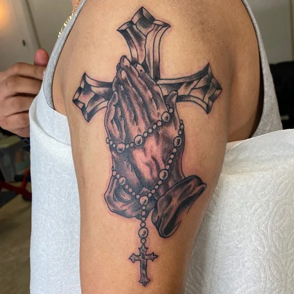 Meaning Of Praying Hands Tattoo