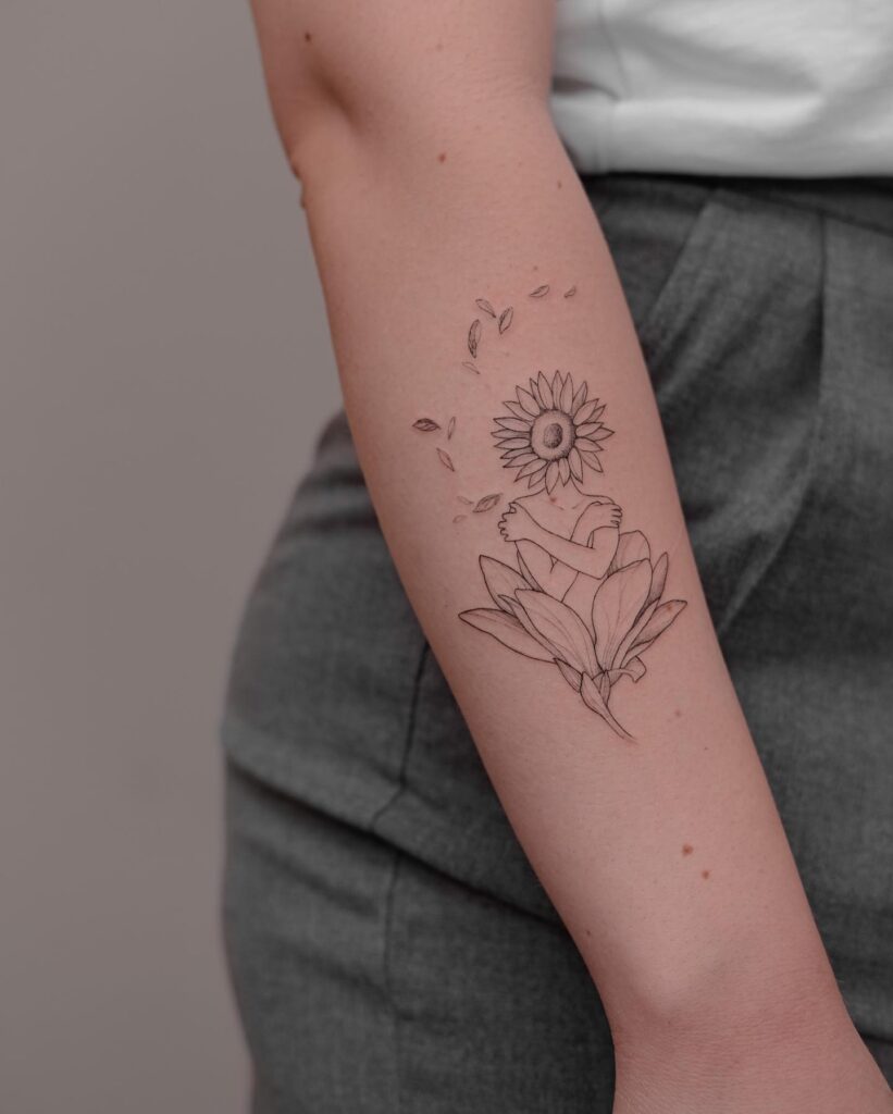 Meaningful Self-Love Tattoo on the Forearm