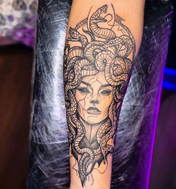 Medusa Snake Tattoo