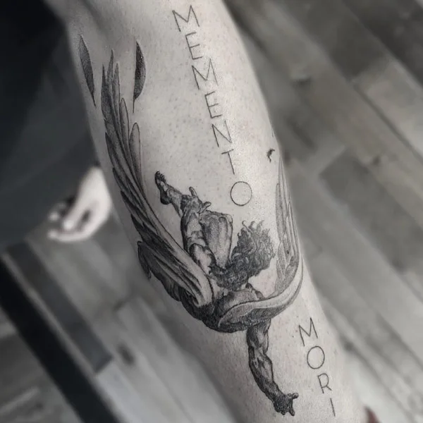 Memento Mori Icarus Tattoo 2