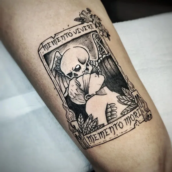 Memento Mori Tarot Card Tattoo 1