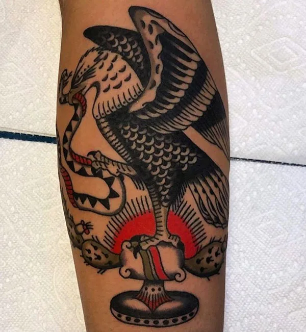 Mexican eagle tattoo 18