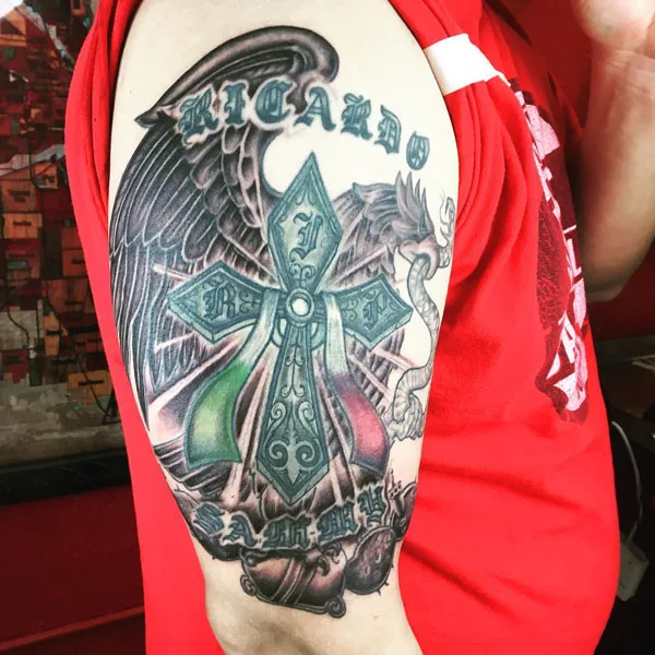Mexican eagle tattoo 2