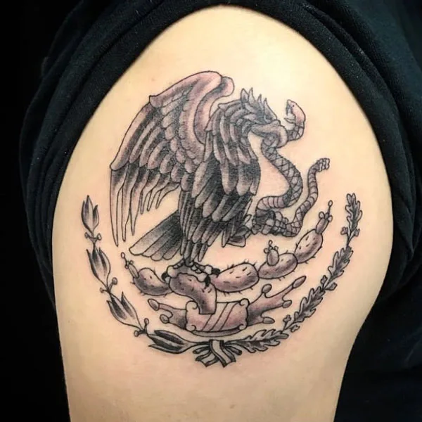 Mexican eagle tattoo 25