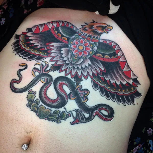 Mexican eagle tattoo 29