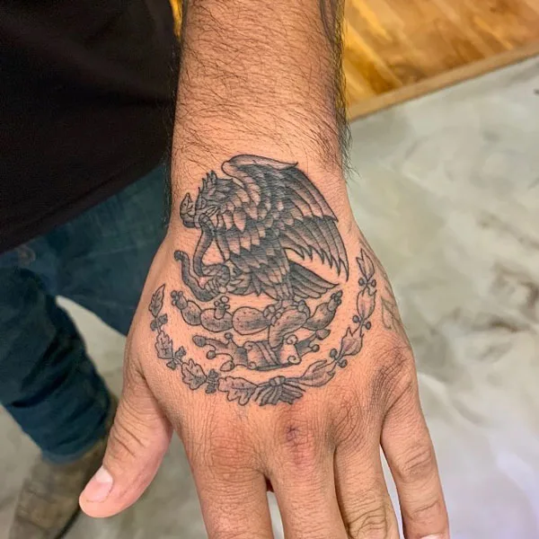 Mexican eagle tattoo 34