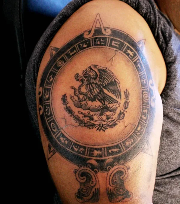 Mexican eagle tattoo 36
